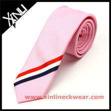New Silk Tie Black and White Stripe